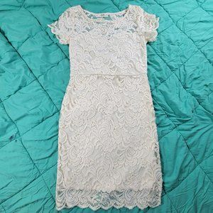 2bella Womens Large White Dress Formal Dancing Going Out